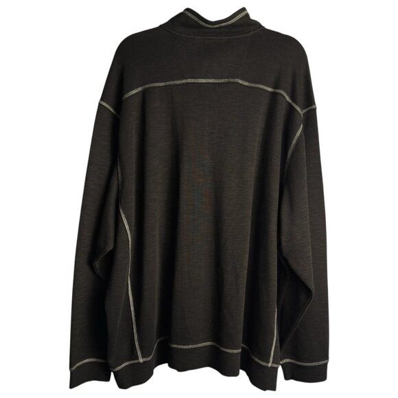 Tommy Bahama Tobago Bay Half Zip Pullover Men’s 2XB Black Big & Tall - Picture 3 of 6